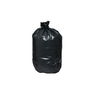 Genuine Joe 01533 31-33 Gallon Trash Can Liners / Garbage Bags, 1.5 Mil, 33" x 40", Black - 100 / Case