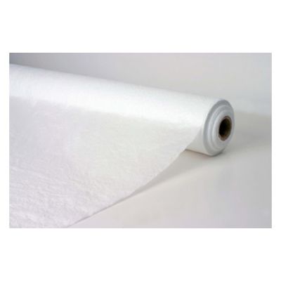 AEP 2TCWPBL Plastic Tablecloth Roll, Pebble Embossed, 40" x 300', White - 1 / Case