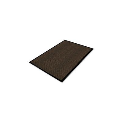 Genuine Joe 02400 Dual Rib Indoor Floor Mat, 3' x 5', Chocolate Brown - 1 / Case