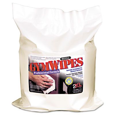 2XL L38 GymWipes Disinfecting Towelettes Refill, 6" x 8", 700 / Pack - 4 / Case