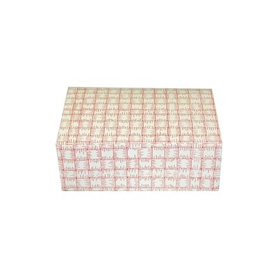 GP FCFW-320 Paper Take Out Box, 7" x 5" x 2.5", Red Basketweave - 250 / Case