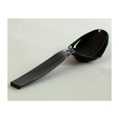 WNA EMI102BLK CaterLine 9" Plastic Serving Spoons, Black - 144 / Case