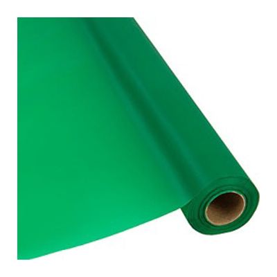 AEP 2TCG300 Embossed Plastic Tablecloth Roll, 40" x 300', Green - 1 / Case