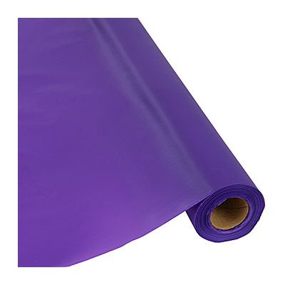 AEP 2TCPR300 Embossed Plastic Tablecloth Roll, 40" x 300', Purple - 1 / Case