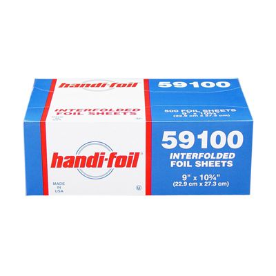 HFA 59100 Handi-foil Aluminum Foil Sheets, 9" x 10.75" - 3000 / Case