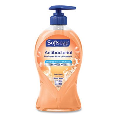 Colgate 44571 Softsoap Antibacterial Hand Soap, Crisp Clean Scent, 11-1/4 oz Pump Bottle - 6 / Case