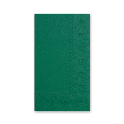 Hoffmaster 180537 Decorator Paper Dinner Napkins, 2 Ply, 1/8 Fold, Hunter Green - 1000 / Case