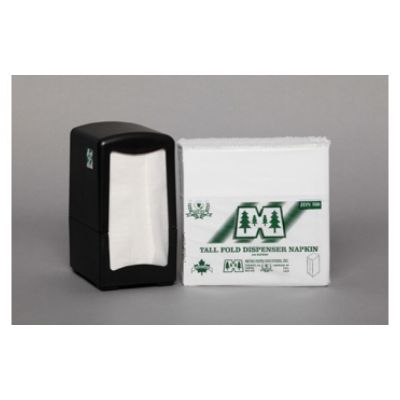 7205 Tall Fold Paper Napkins Dispenser Refill, 1 Ply, White - 10000 / Case