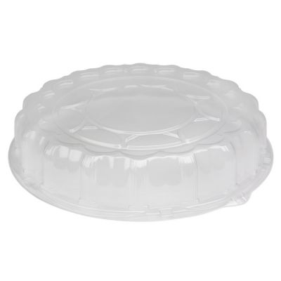 Pactiv P9818 Dome Lid for Caterware 18" Trays, Clear - 50 / Case