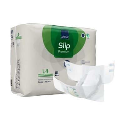 Abena Slip Premium Adult Diapers with Tabs, Large (39-59 in.), L4 - 72 / Case