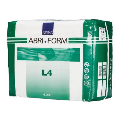 Abena Abri-Form Comfort L4 Adult Diaper with Tabs, Large (44-60 in.), Heavy Absorbency - 36 / Case
