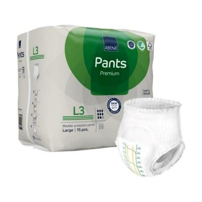Abena Premium Pants L3 Pull-Up Absorbent Underwear, Large (39 to 55 in.) - 90 / Case