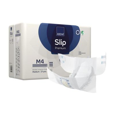 Abena Slip Premium M4 Adult Diaper with Tabs, Medium (27.5 to 43 in.), Heavy - 84 / Case