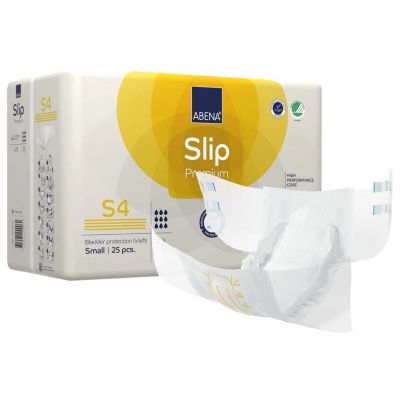 Abena Slip Premium S4 Adult Diaper with Tabs, Small (23.6 to 33.4 in.), Heavy - 75 / Case