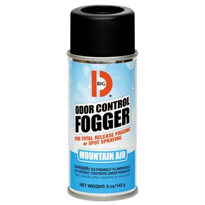 Big D 344 Odor Control Fogger, Mountain Air Scent, 5 oz Aerosol Can - 12 / Case