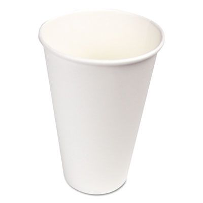 Boardwalk WHT16HCUP 16 oz Paper Hot Cups, White - 1000 / Case