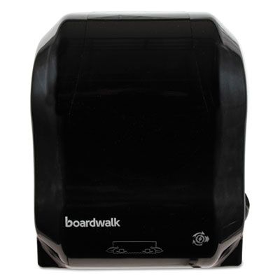 Boardwalk 1501 Dispenser for Paper Hand Towels, Hands-Free Mechanical, Black - 1 / Case