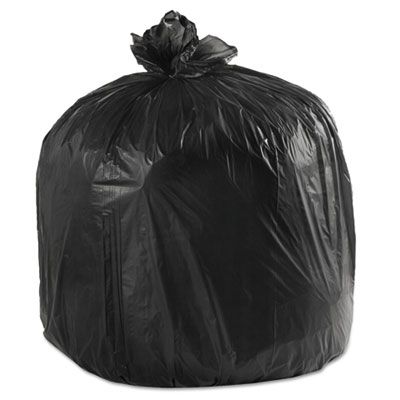Boardwalk 4046H 40-45 Gallon Trash Can Liners / Garbage Bags, 40" x 46", 0.60 Mil, Black - 100 / Case
