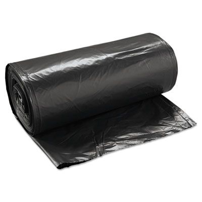 Boardwalk 519 60 Gallon Garbage Bags / Trash Can Liners, 1.2 Mil, 38" x 58", Black - 100 / Case