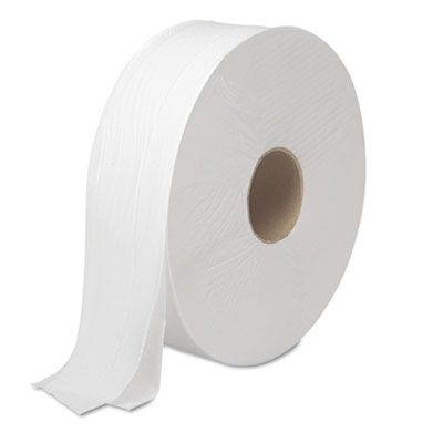Boardwalk 6102B Jumbo Roll Toilet Paper, 2 Ply, 12" x 2000', 3.3" Core - 6 / Case