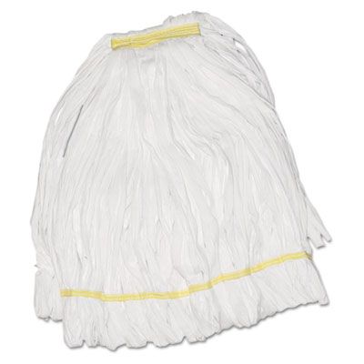 Boardwalk 8003 Wet Mop Heads, Looped, Cotton / Synthetic, Large, White - 12 / Case