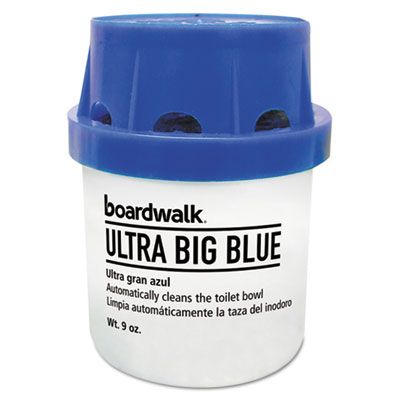 Boardwalk ABCBX Ultra Big Blue In-Tank Automatic Toilet Bowl Cleaner / Deodorizer, 9 oz, Blue - 12 / Case