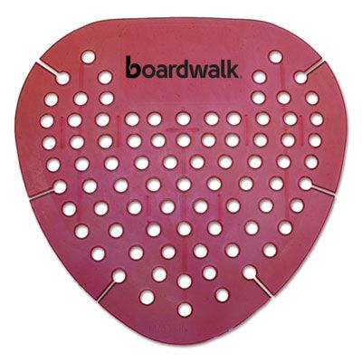 Boardwalk GEMSAP Gem Urinal Screens, Spiced Apple Scent, Red - 12 / Case
