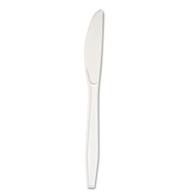 Boardwalk KNIFEHW Plastic Knives, Heavyweight Polystyrene, White - 1000 / Case