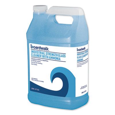 Boardwalk 4714A Industrial Strength Glass & Surface Cleaner with Ammonia, 1 Gallon Bottle - 4 / Case