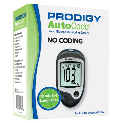 Prodigy 51885 Blood Glucose Meter, 7 Seconds Results, No Coding Required - 1 / Case