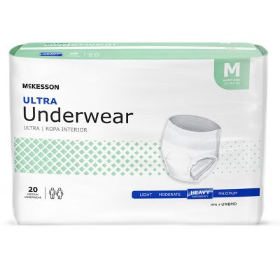 McKesson Ultra Pull-Up Underwear, Medium (32-44 in.), Heavy - 80 / Case
