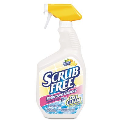 Arm & Hammer 3320000105 Scrub Free Bathroom Cleaner Plus Oxi Clean, Lemon Scent, 32 oz Spray Bottle - 8 / Case