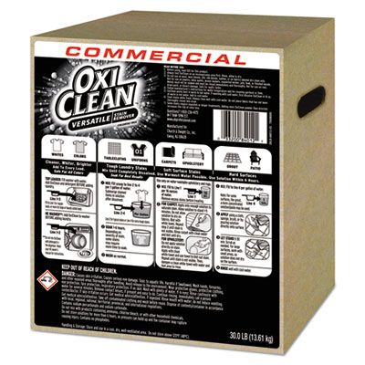 OxiClean 3320084012 Commercial Laundry Stain Remover, Regular Scent, 30 Lb Box - 1 / Case