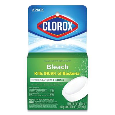 Clorox 30024 Automatic Toilet Bowl Cleaner with Bleach, 3.5 oz Tablet - 12 / Case
