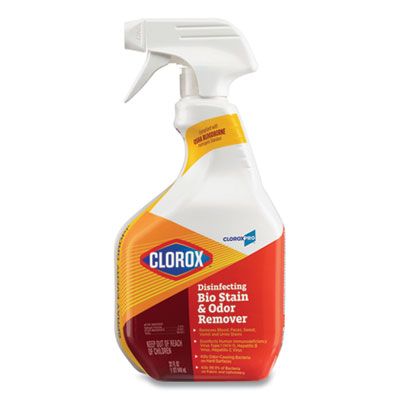 Clorox 31903 Disinfectant Bio Stain & Odor Remover, 32 oz Spray Bottle - 9 / Case