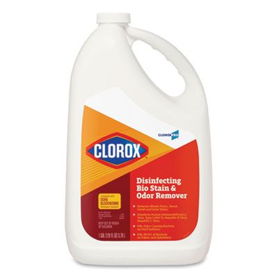 Clorox 31910 Disinfecting Bio Stain & Odor Remover, Fragranced, 1 Gallon Refill Bottle - 4 / Case