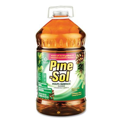 Clorox 35418 Pine-Sol Multi-Surface Cleaner Disinfectant, Pine Scent, 144 oz Bottle - 3 / Case