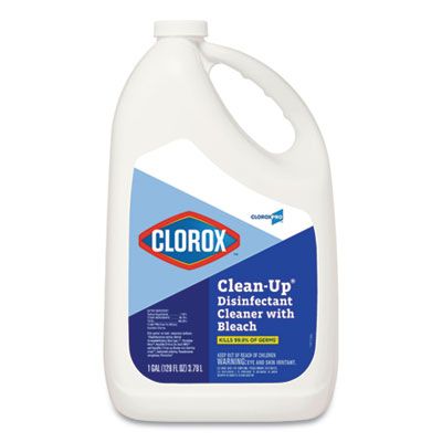Clorox 35420 Clean-Up Disinfectant Cleaner with Bleach, 128 oz Refill Bottle - 4 / Case