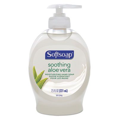 Colgate-Palmolive 45634 Softsoap Moisturizing Hand Soap, Aloe, 7.5 oz Pump Bottle - 6 / Case