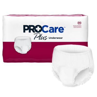 ProCare Plus Pull-Up Underwear, Medium (34-46 in.) - 100 / Case
