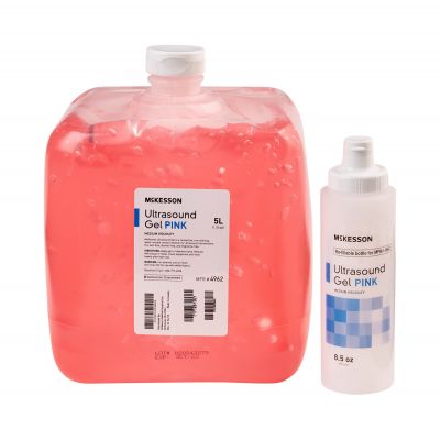 McKesson 4962 Ultrasound Conductive Gel, 5 Liter Cubitainer, Pink - 1 / Case