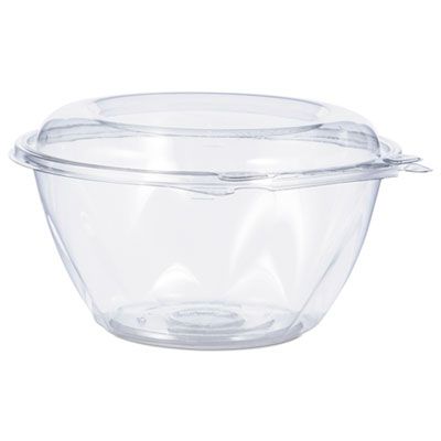 Dart Solo CTR32BD 32 oz SafeSeal Plastic Tamper-Resistant Bowl Containers, 7" x 3-2/5", Clear - 150 / Case