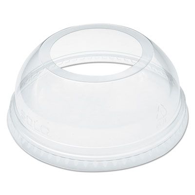 Dart Solo DLW626 Open-Top Plastic Dome Lid for select* Solo 16-24 oz Plastic Cold Cups, PET, Clear - 1000 / Case
