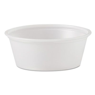 Dart P150N 1.5 oz Plastic Souffle / Portion Cups, Polystyrene, Translucent - 2500 / Case