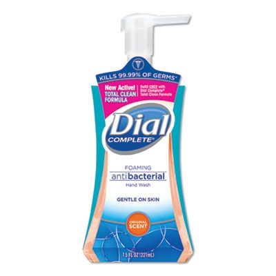 Dial 2936 Antibacterial Foaming Hand Soap, Original Scent, 7.5 oz Pump Bottle - 8 / Case