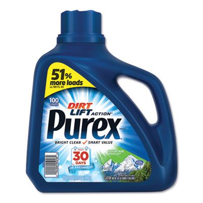 Dial 05016 Purex Laundry Detergent Liquid, Mountain Breeze, 150 oz Bottle - 4 / Case
