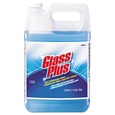 Diversey 94379 Glass Plus Glass Cleaner, Floral Scent, 1 Gallon Bottle - 4 / Case