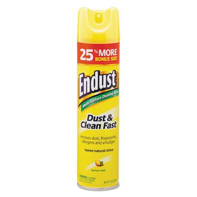 Diversey CB508171 Endust Multi-Surface Dusting and Cleaning Spray, Lemon Zest, 12.5 oz Can - 6 / Case