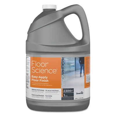 Diversey CBD540397 Floor Science Easy Apply Floor Finish, Ammonia Scent, 1 Gallon Container - 4 / Case