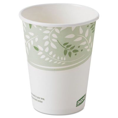 Dixie 2338PLA 8 oz Viridian Ecosmart Paper Hot Cups, PLA-Lined - 1000 / Case